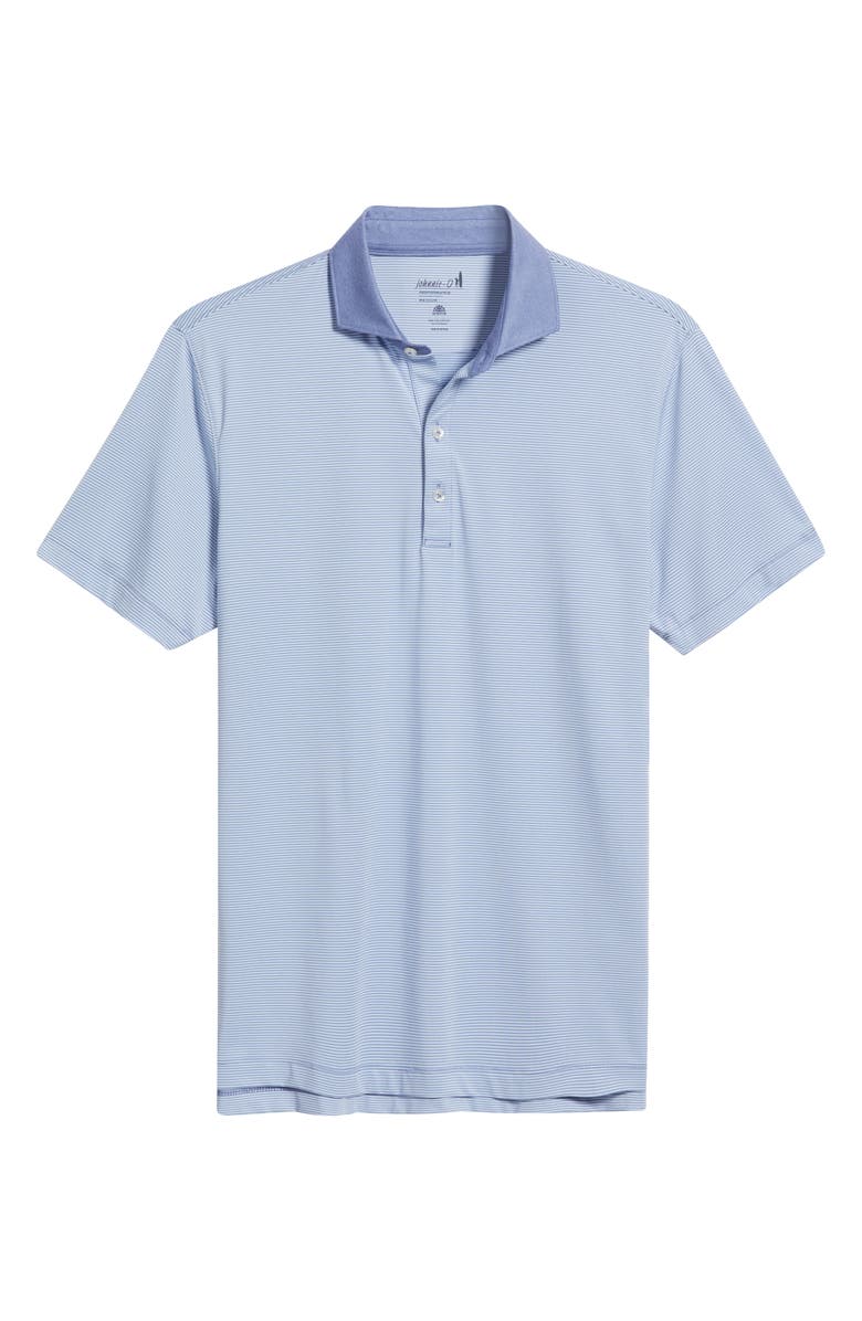 johnnie-O Reagan Stripe PREP-FORMANCE Golf Polo, Alternate, color, Verbena