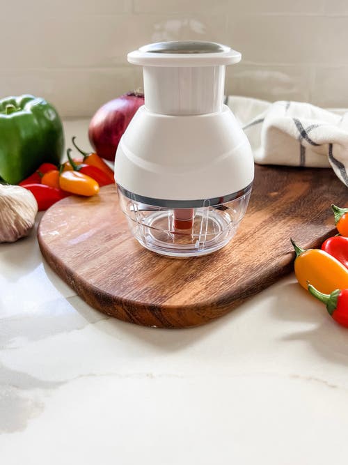 Kuchenprofi Push Fruit And Vegetable Multi Chopper, 3.4-inch Diameter In White
