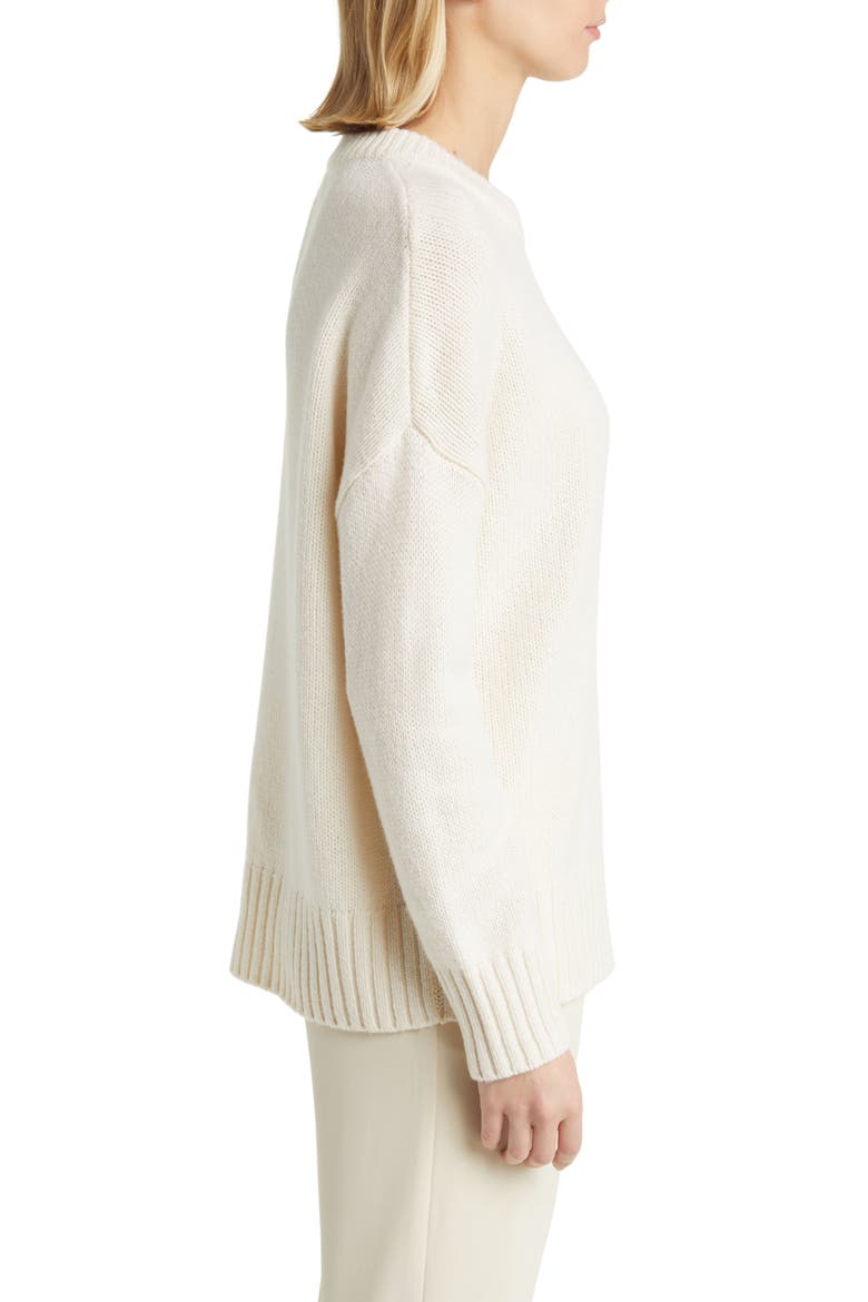 Oversize Wool & Cashmere Sweater, Alternate, color, IVORY PRISTINE
