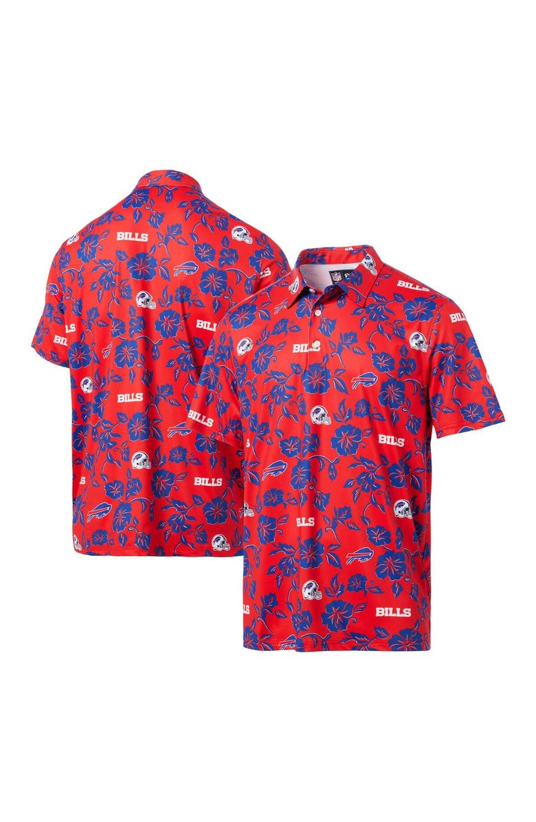 Reyn Spooner Men's Reyn Spooner Red Buffalo Bills Pua Performance Polo, Main, color, 
