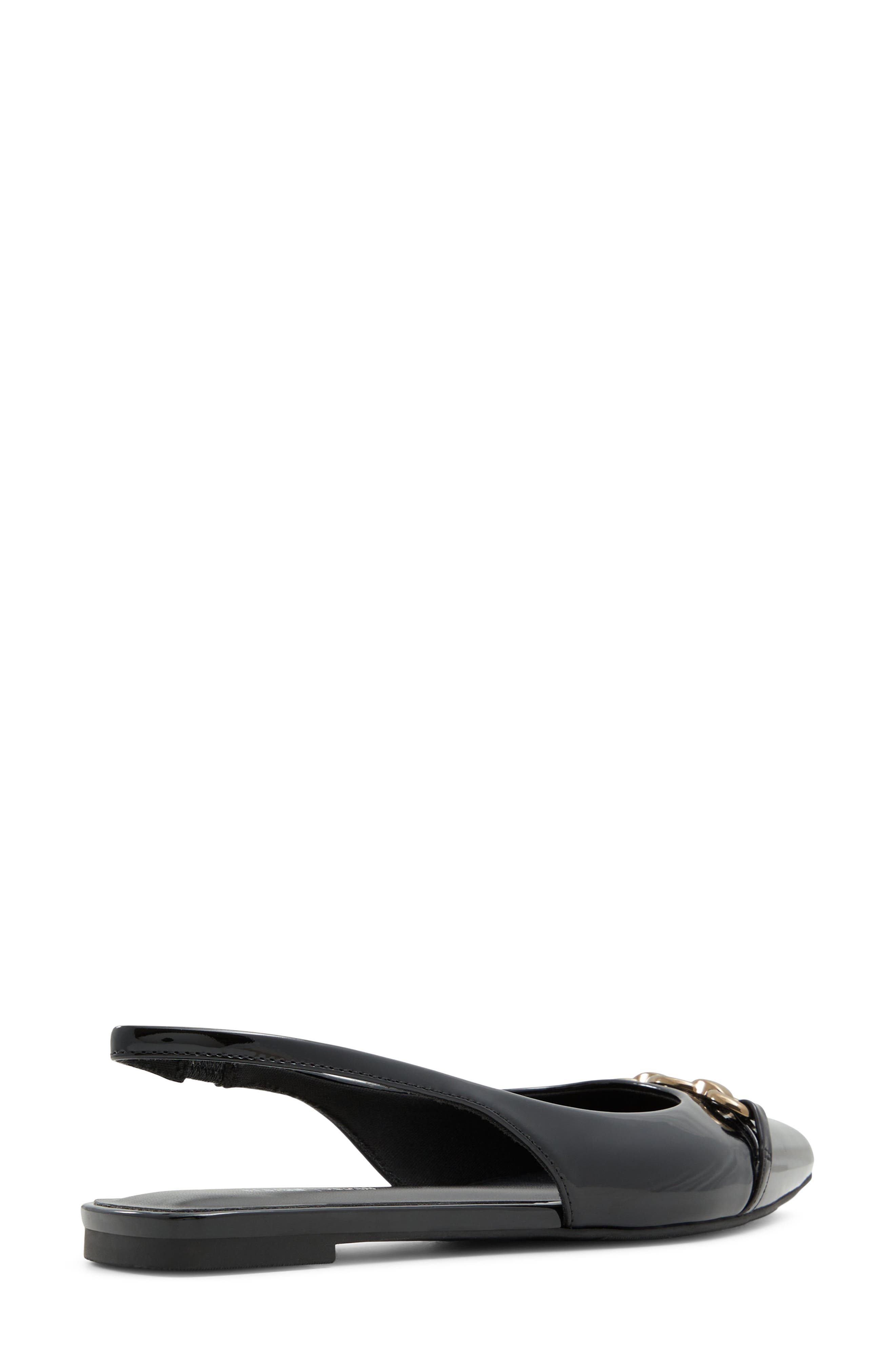Darya Faux Leather Slingback Flat, Alternate, color, OTHER BLACK