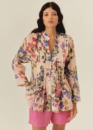 Exquise Jazlyn Floral Printed Blouse