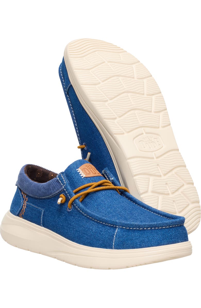 Hey Dude Wally Comfort Patchwork Slip-On, Alternate, color, Blue