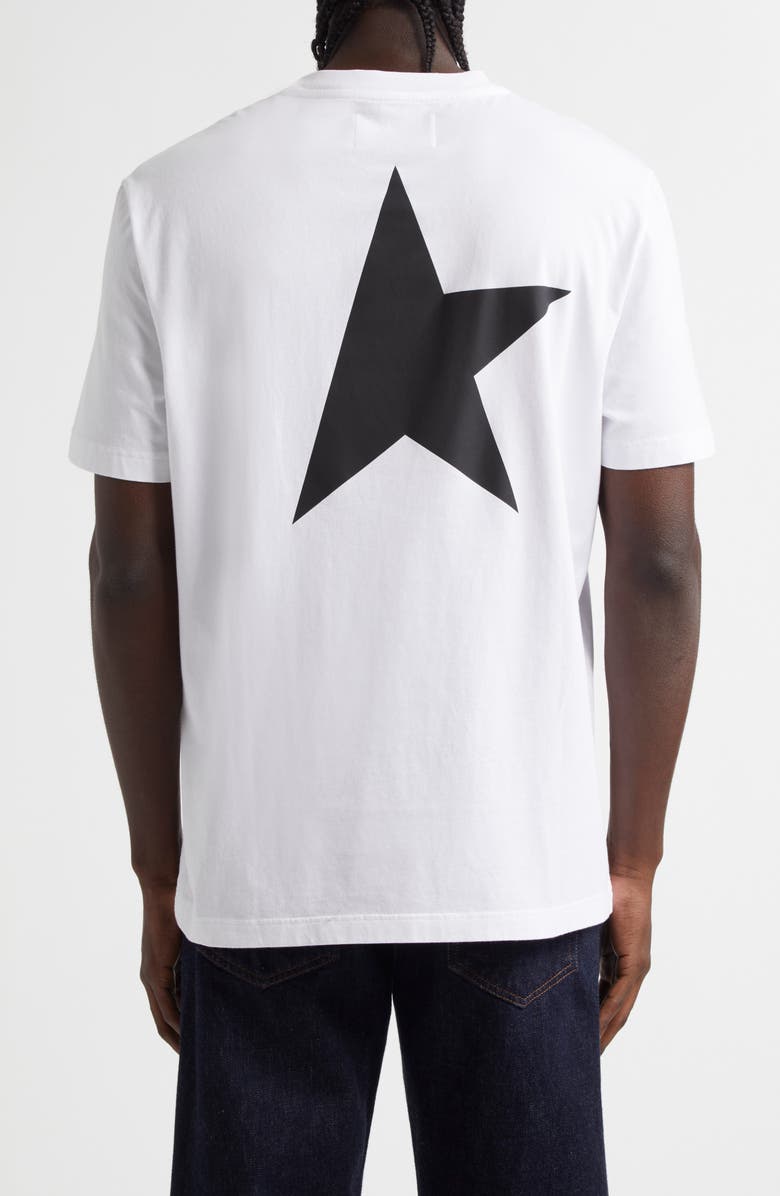 Golden Goose Star Logo Cotton Graphic T-Shirt, Alternate, color, White/ Black