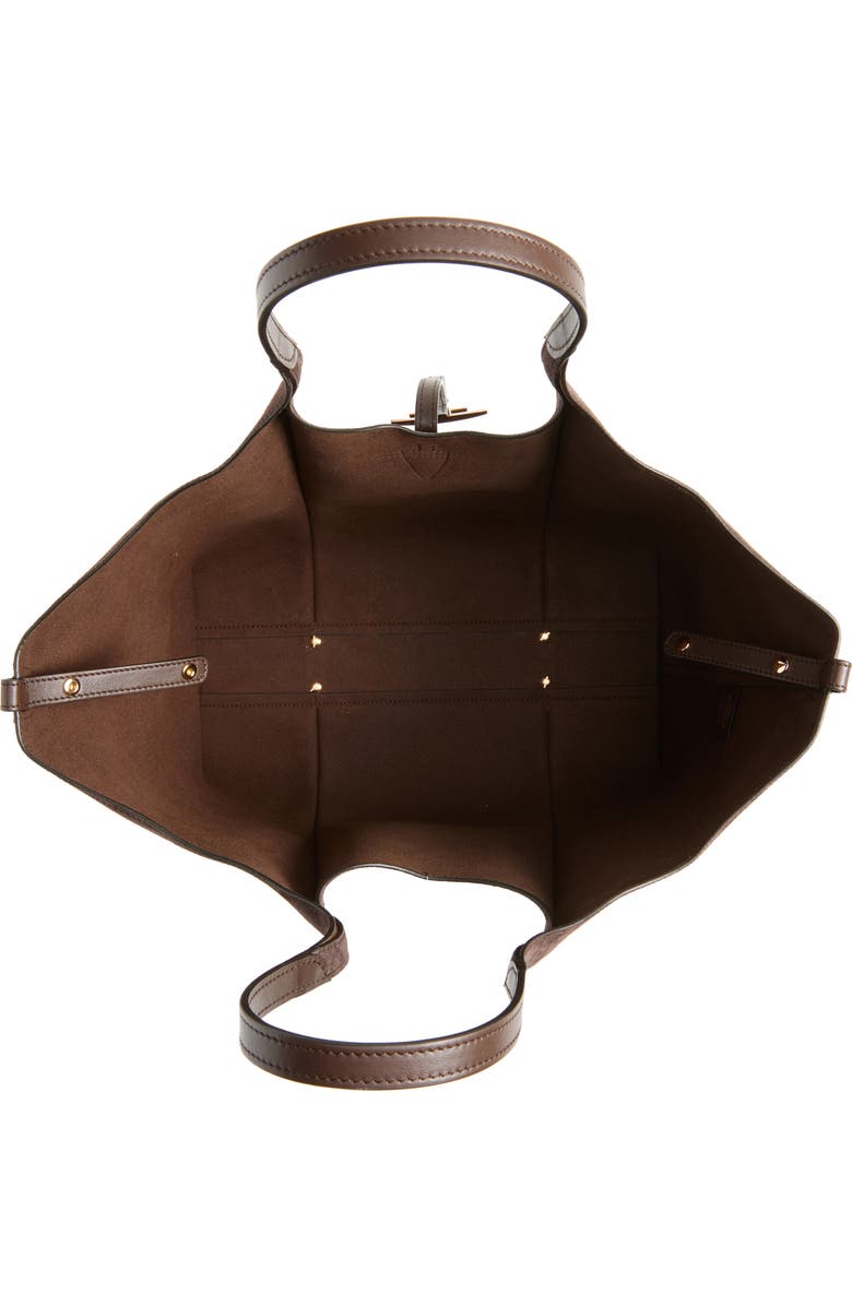 Tod's Medium TSB Suede & Genuine Calf Hair Tote, Alternate, color, Marr Rock/ Caffe/ Marr Afr