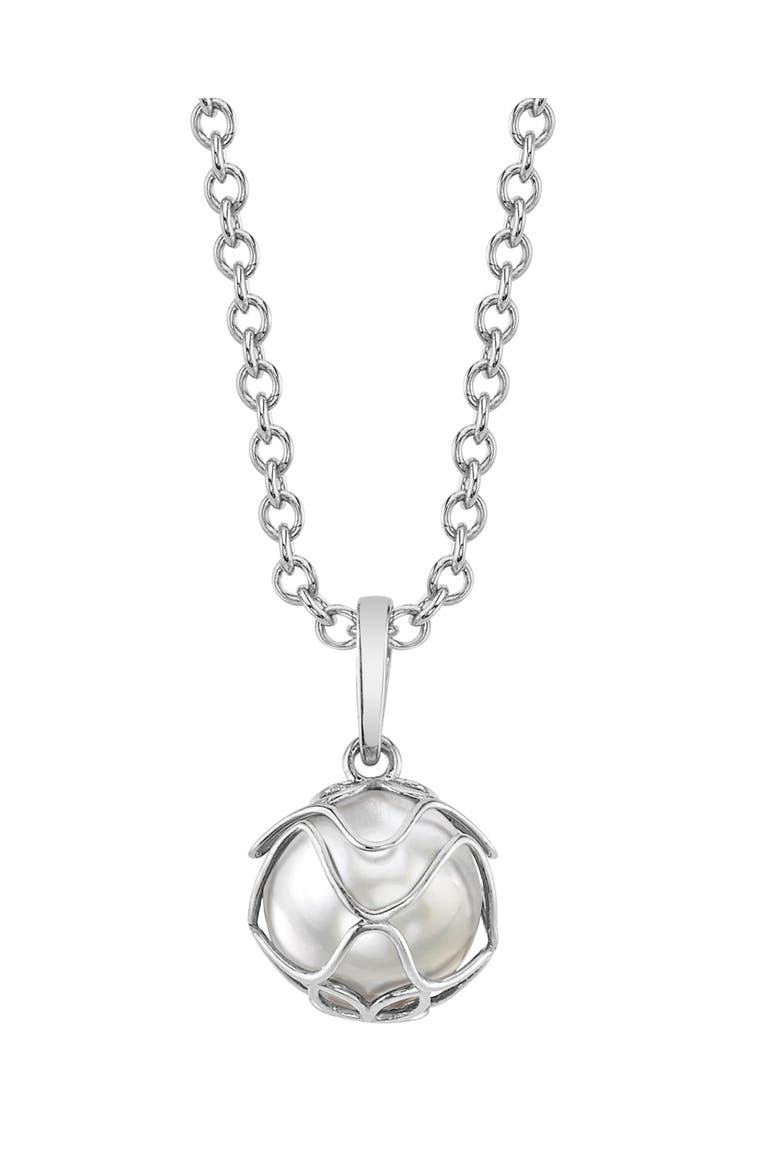 White South Sea Pearl Cora Pendant, Main, color, White Gold