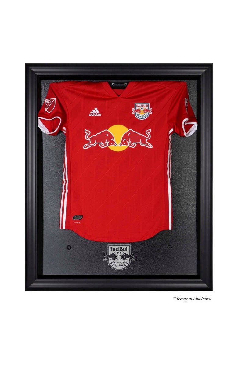 FANATICS AUTHENTIC New York Red Bulls Black Framed Team Logo Jersey Display Case, Main, color,