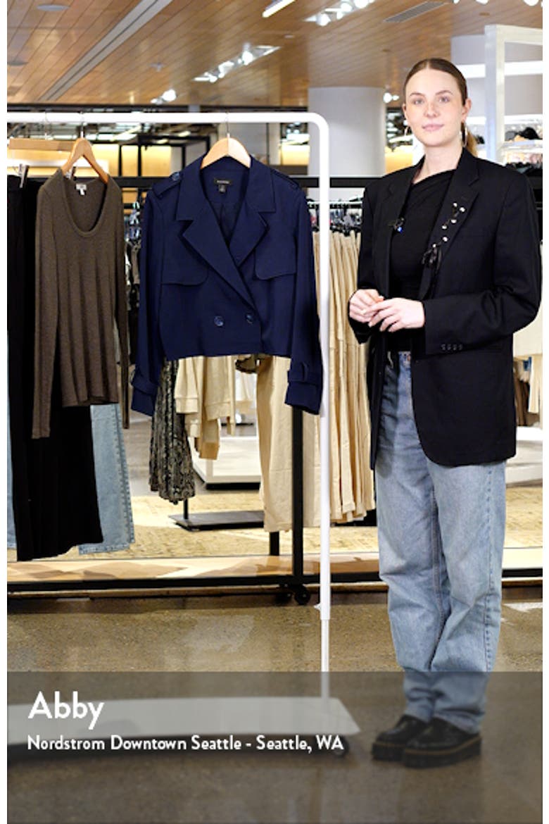 Crop Trench Jacket video