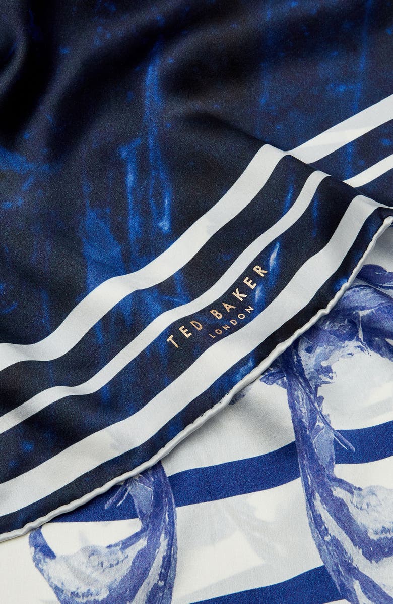 Ted Baker London Persian Blue Silk Scarf, Alternate, color, 