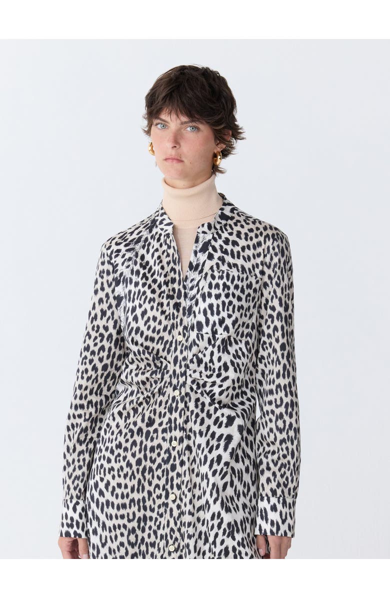 Callas Milano GENNY Longsleeve Shirtdress, Alternate, color, Natural