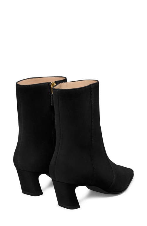 Stuart Weitzman Stassi Zip Bootie 50 In Black