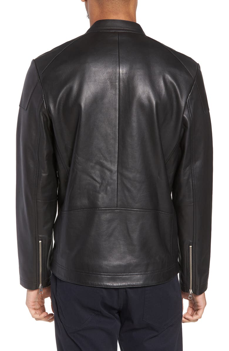 Calibrate Leather Moto Jacket, Alternate, color, 