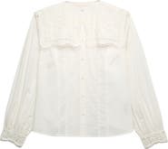 PER UNA BY M&S Broderie Collar Shirt
