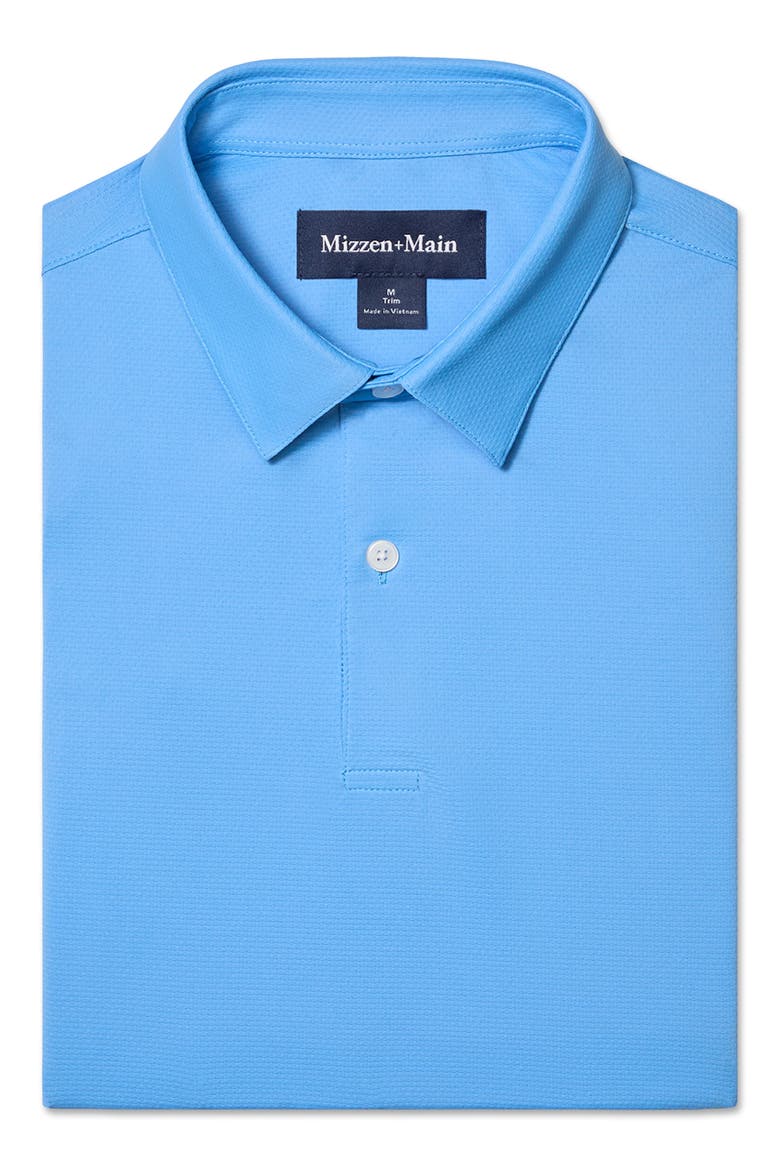 Halyard Trim Fit Skyline Blue Polo, Alternate, color, SKYLINE BLUE