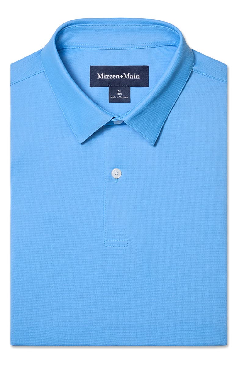 Mizzen+Main Halyard Trim Fit Skyline Blue Polo, Alternate, color, Skyline Blue