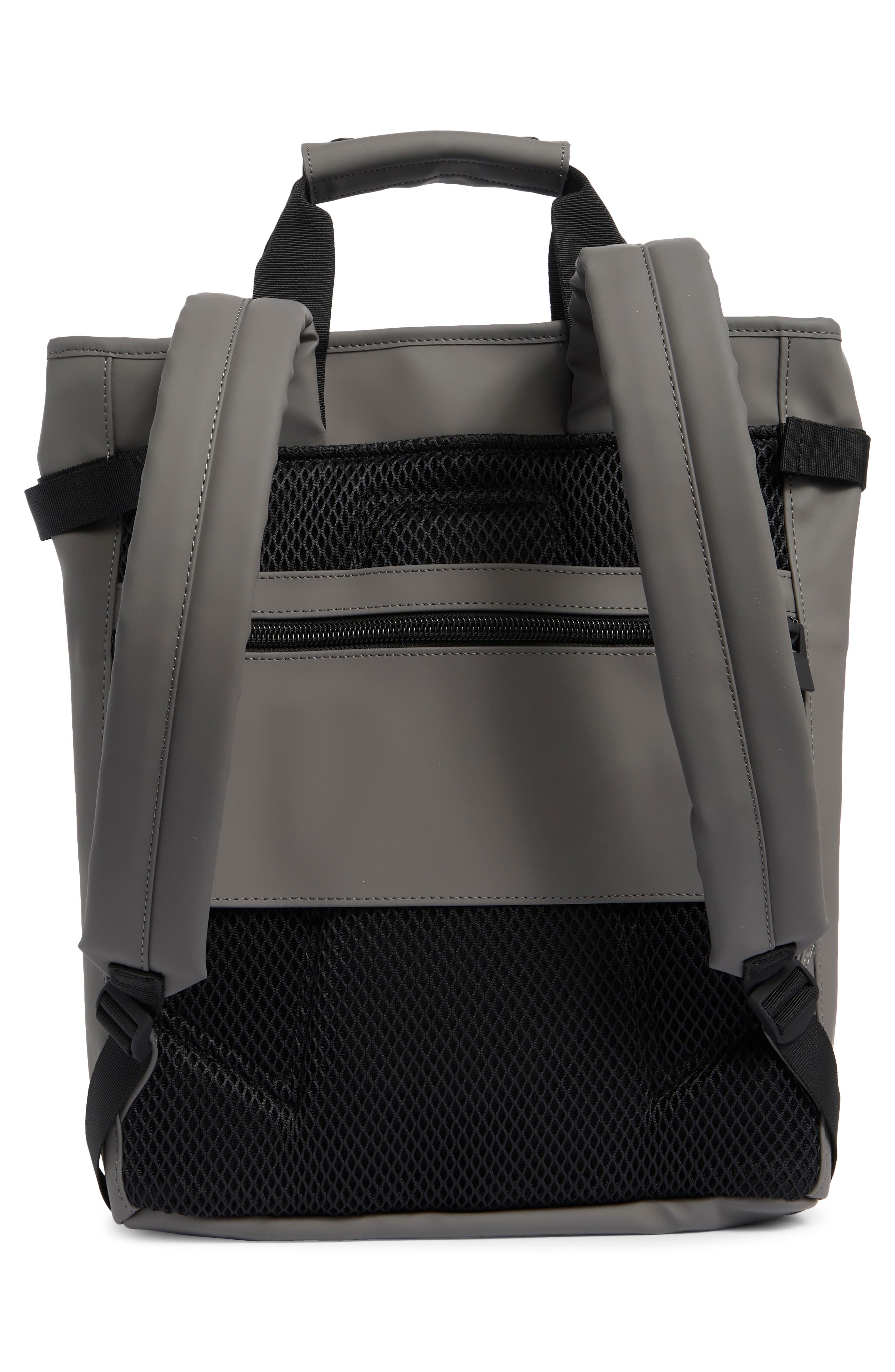 Rains Texel Waterproof Tote Backpack, Alternate, color, Grey