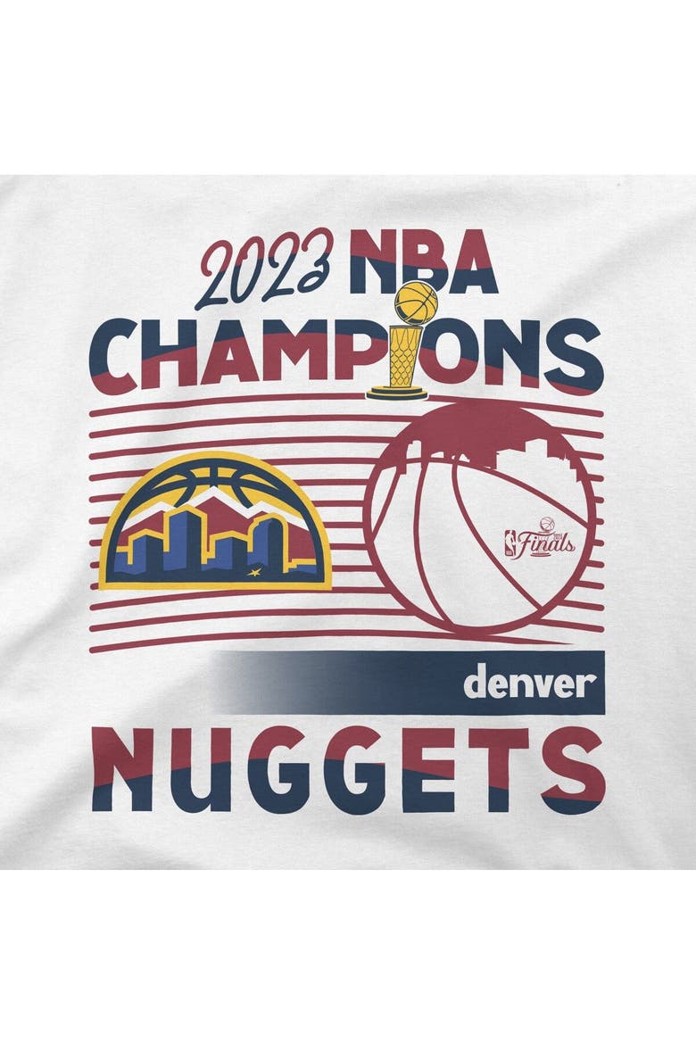 Unisex Stadium Essentials  White Denver Nuggets 2023 NBA Finals Champions City Edition T-Shirt, Alternate, color, White