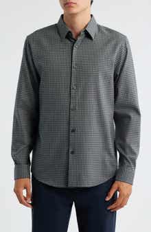 Theory Irving Standard Fit Cotton Gingham Button-Up Shirt