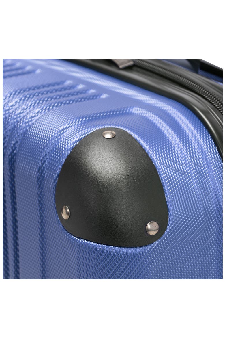 Out of Bounds Hardshell Four-Wheel Spinner Suitcase, Alternate, color, COBALT