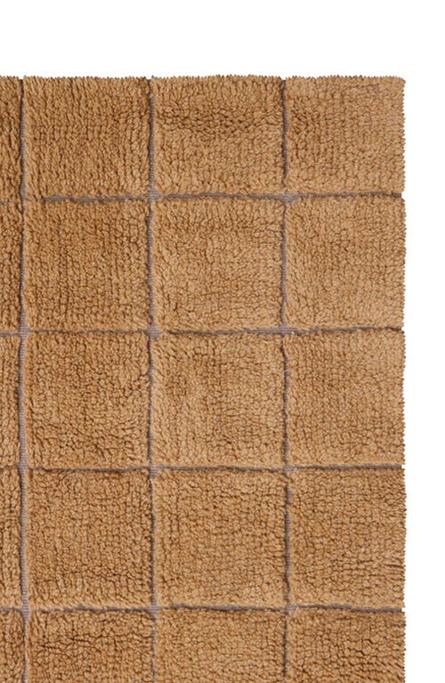 Lorena Canals Woolablemosaic Washable Wool Rug In Brown