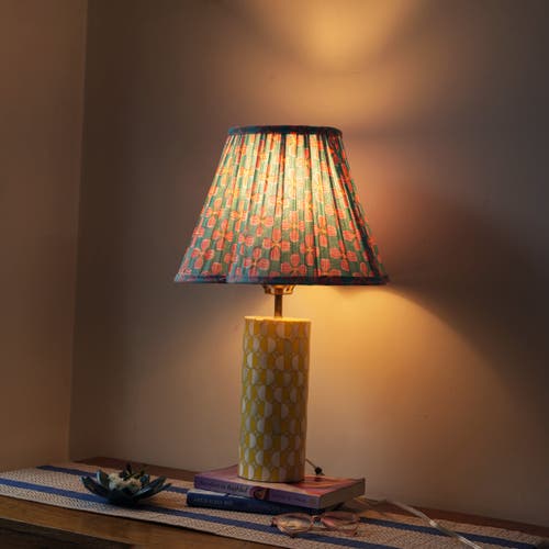 Mela Artisans Geo Inlay Sunny Table Lamp In Multi