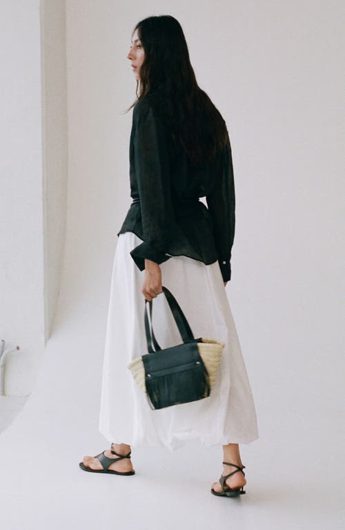 Mango Small Straw Shoulder Bag