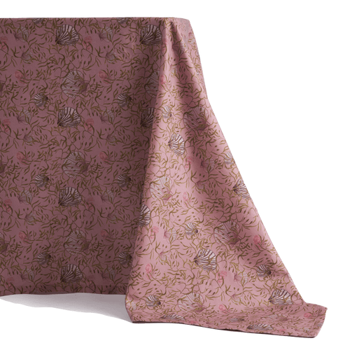 Sophie Williamson Design Tablecloth Mussels From Brussels In Pink