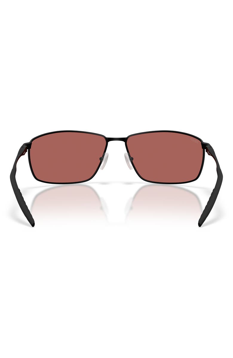 Costa Del Mar Turret 63mm Sunglasses, Alternate, color, Satin Black / Gold Mirror