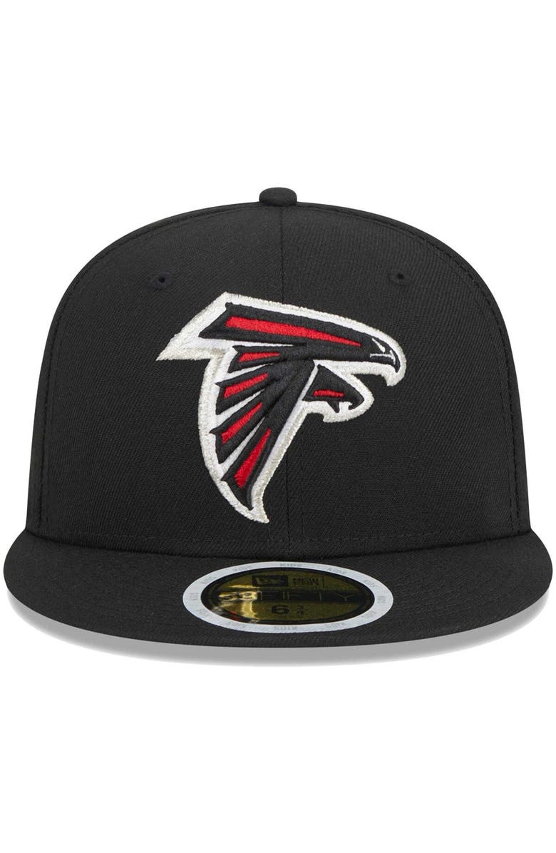 New Era Youth New Era Black Atlanta Falcons Main 59FIFTY Fitted Hat, Alternate, color, Black