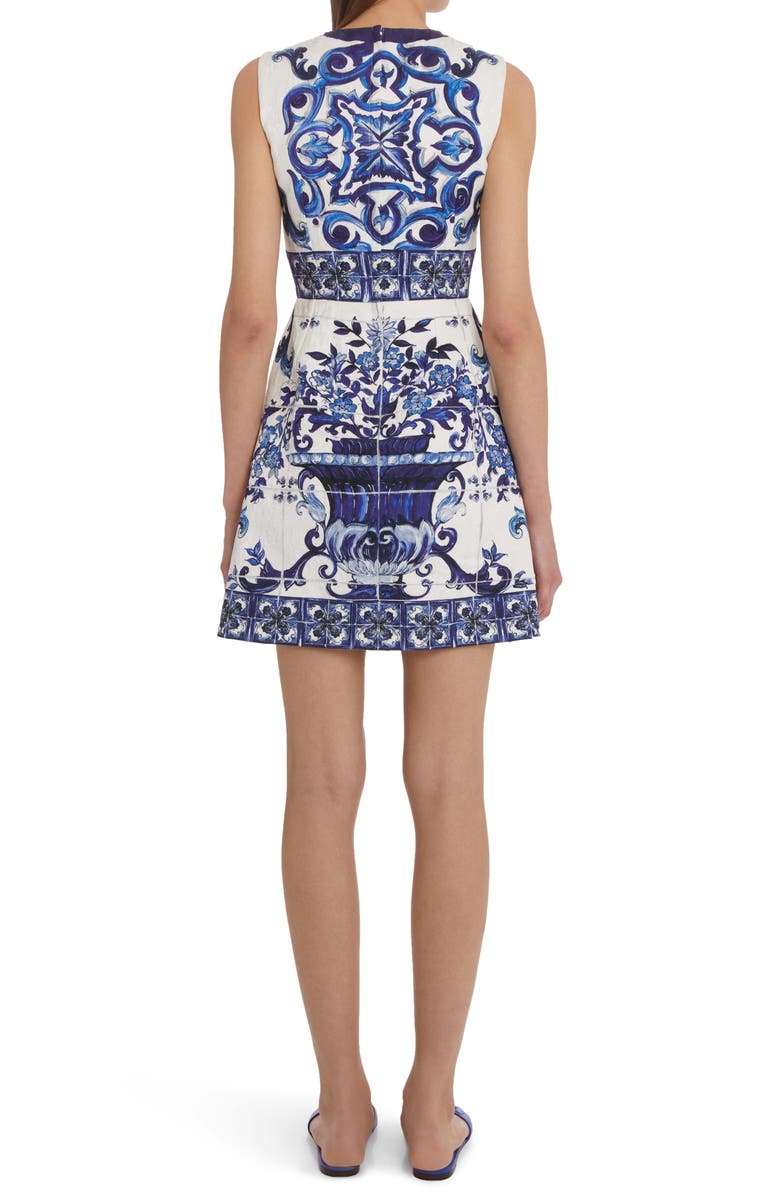 Dolce&Gabbana Majolica Brocade Dress, Alternate, color, 