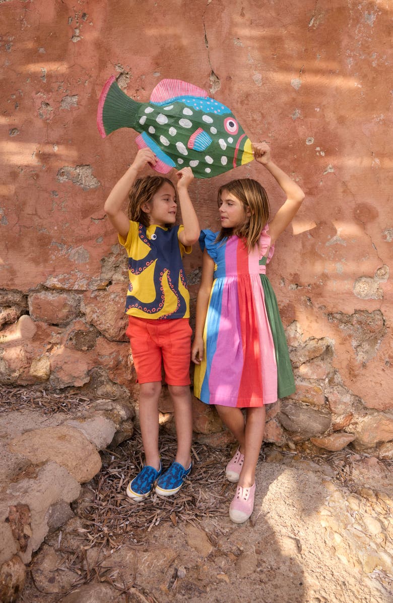 Mini Boden Kids' Prudence Bow Back Party Dress, Alternate, color, 