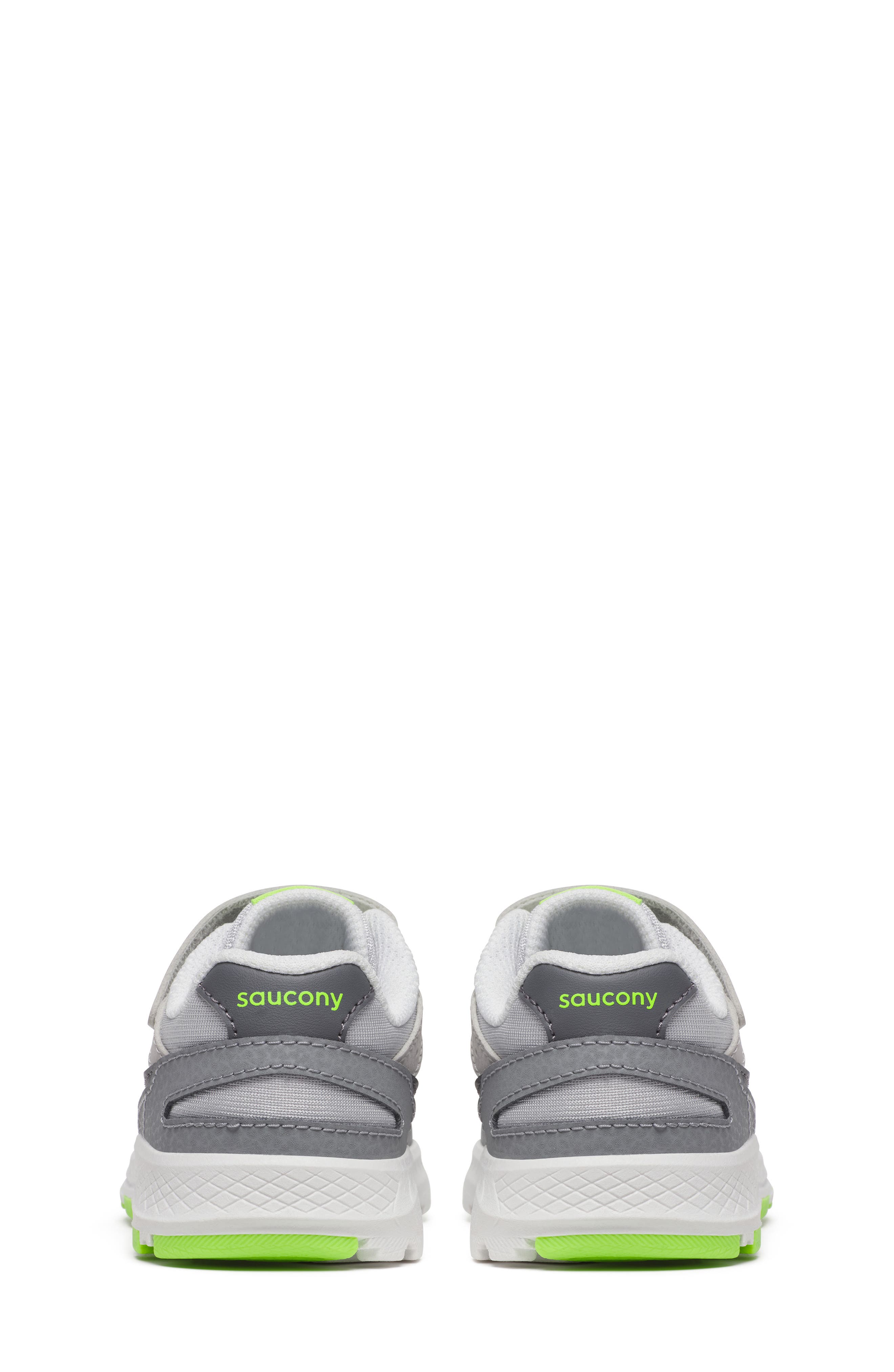 Saucony Kids' Eclipse Sneaker, Alternate, color, White/ Grey/ Lime