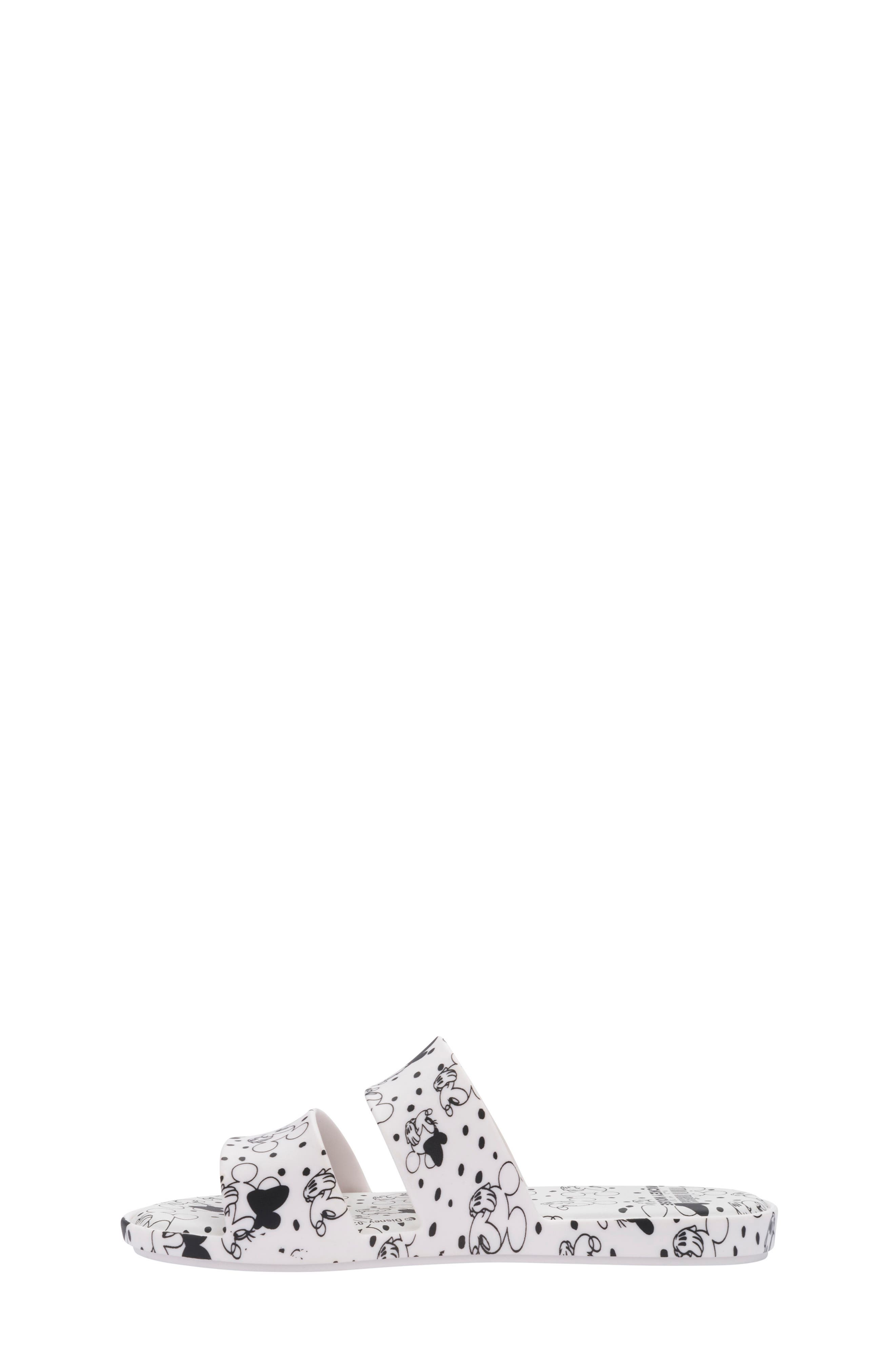 x Disney Mickey Mouse Slide Sandal, Alternate, color, WHITE