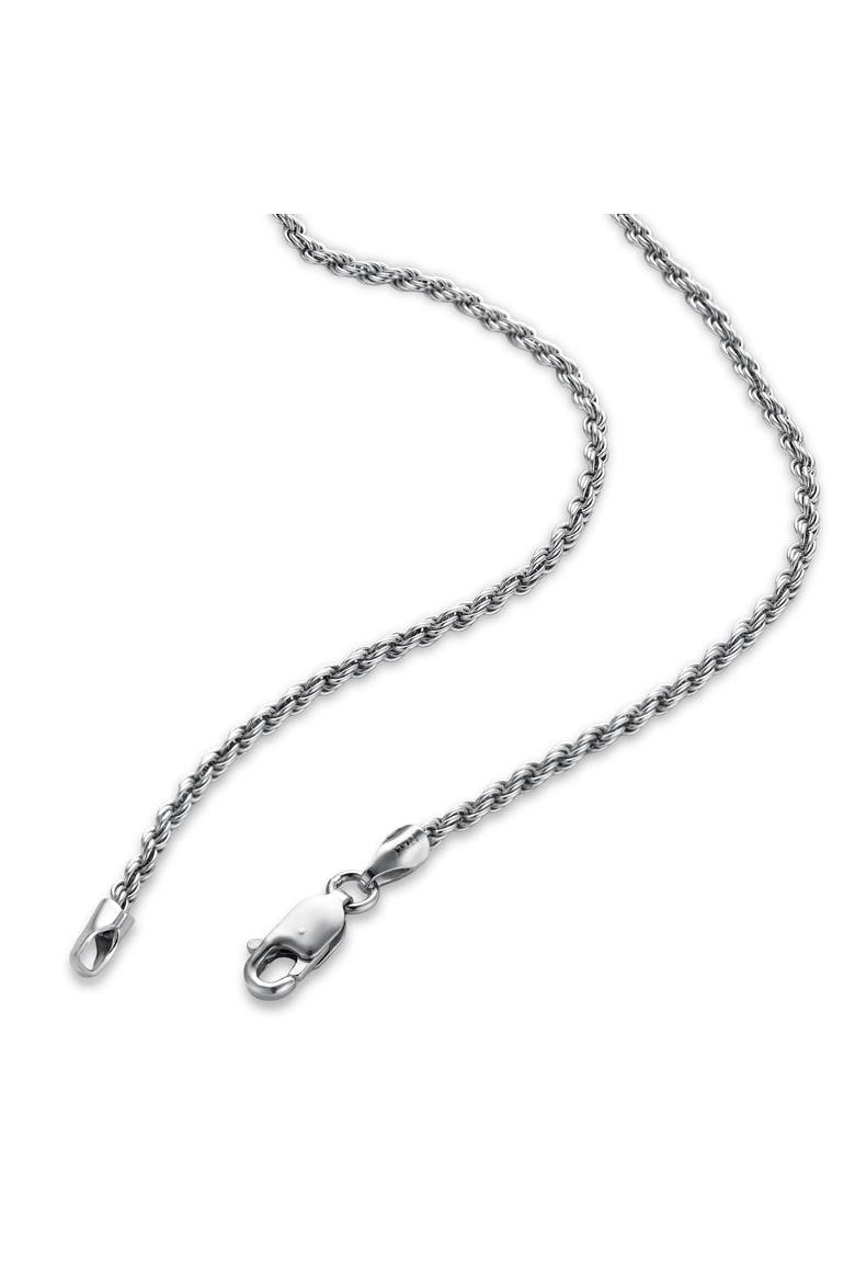 Takumi Rope Chain Necklace 925 Silver, Alternate, color, Sterling Silver