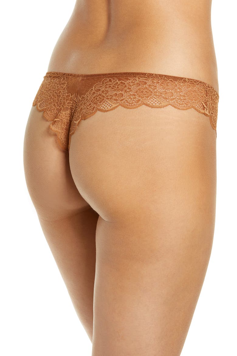 Lace Tanga, Alternate, color, CINNAMON