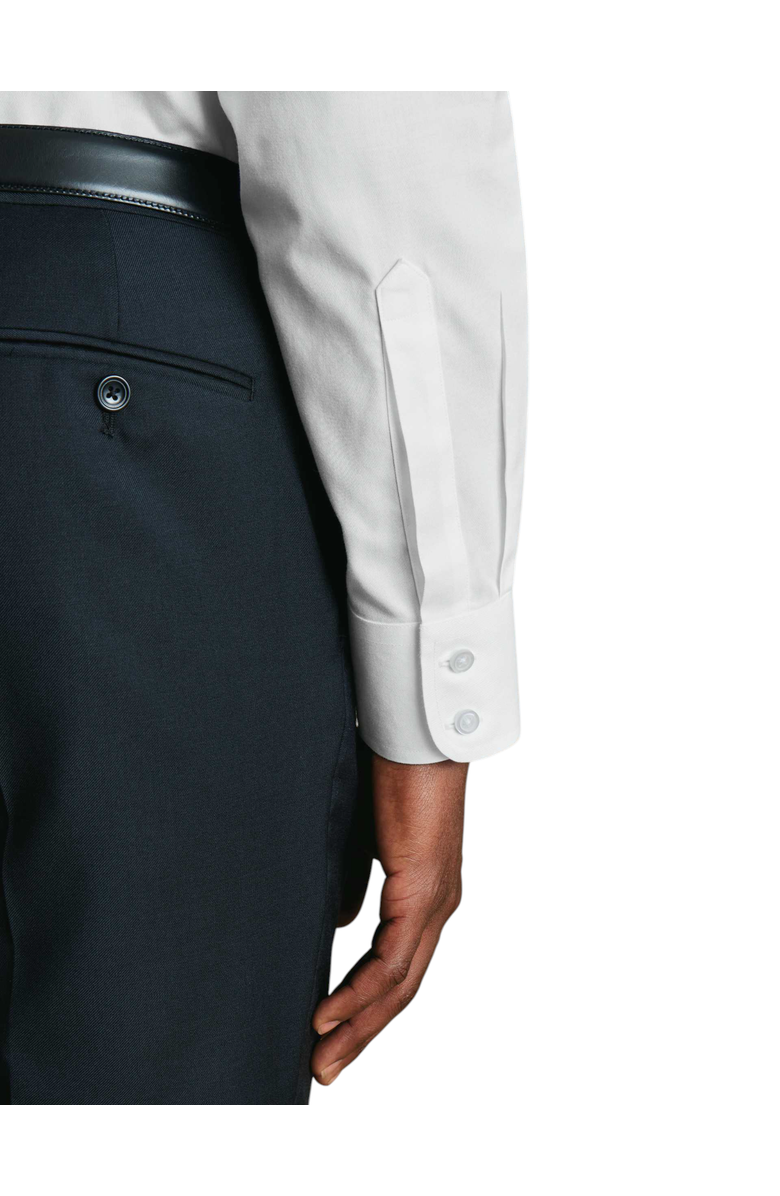 Charles Tyrwhitt Non-Iron Twill Button-down Shirt, Alternate, color, White