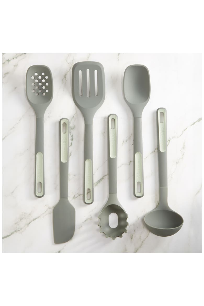 Leo Balance 6-Piece Utensil Set, Alternate, color, GREEN