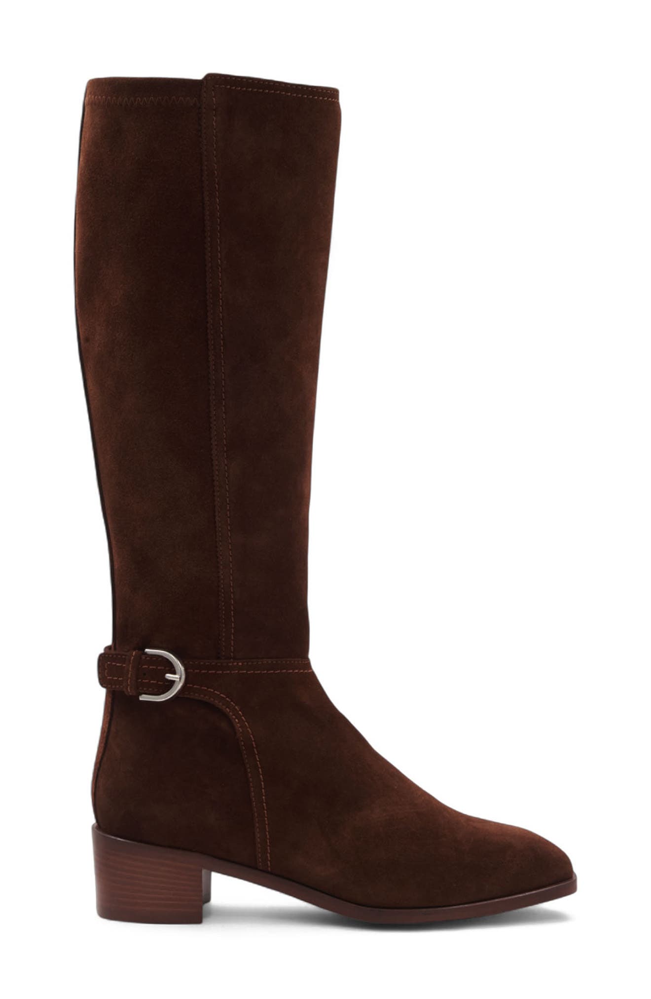Aquatalia Roksana Weatherproof Knee High Boot, Alternate, color, Brandy Suede