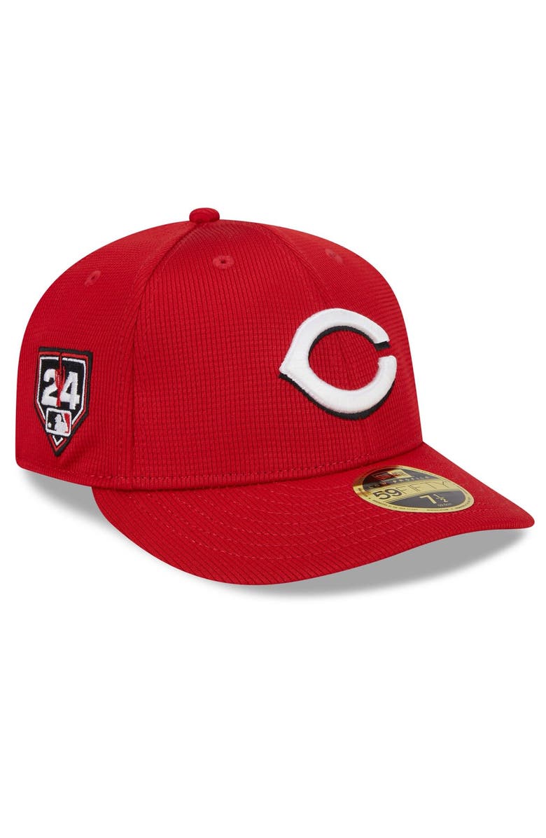 New Era Men's New Era  Red Cincinnati Reds 2024 Spring Training Low Profile 59FIFTY Fitted Hat, Main, color, 