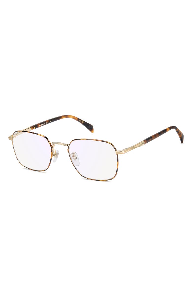 David Beckham Eyewear 52mm Square Optical Glasses, Alternate, color, 