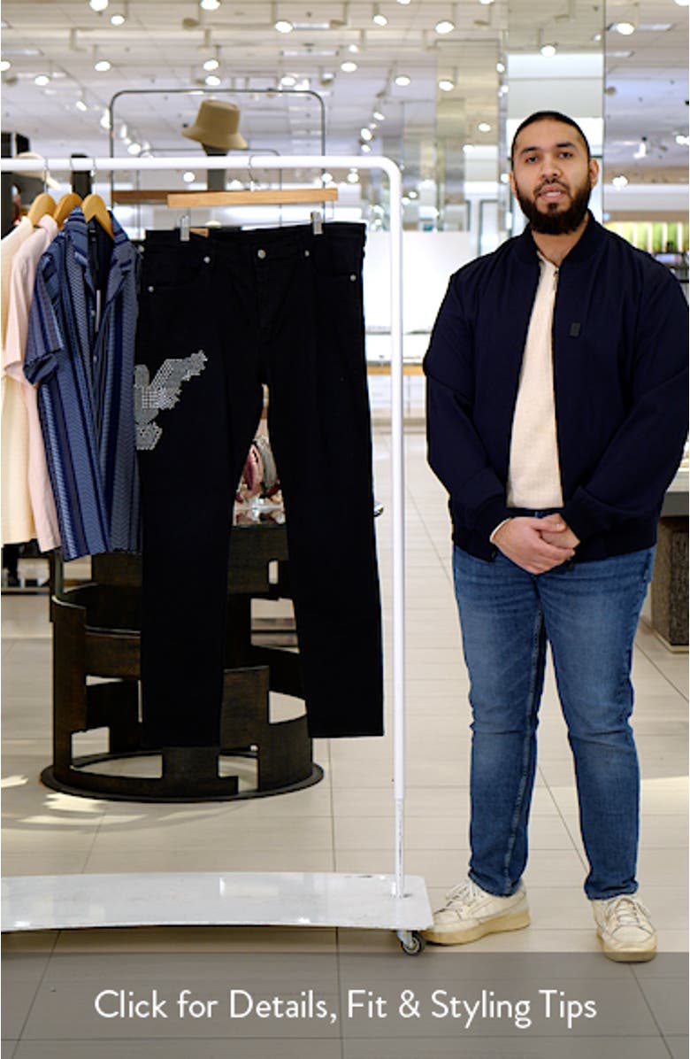 Van Winkle Replica Studded Eagle Skinny Jeans, sales video thumbnail