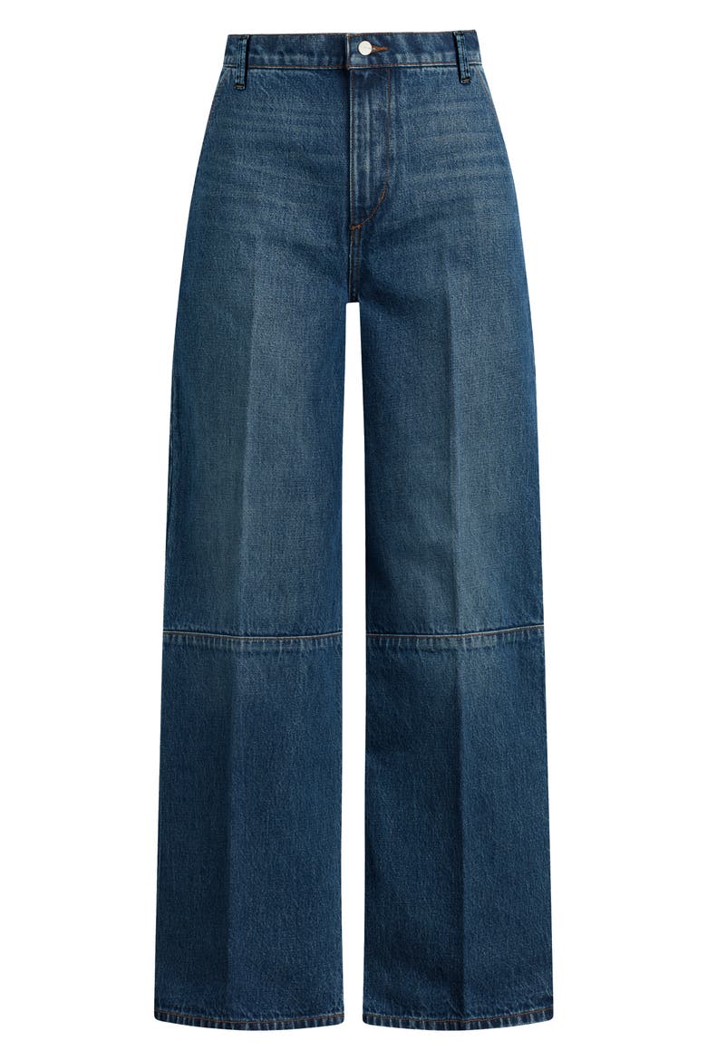 The Harlowe Seamed High Waist Wide Leg Trouser Jeans, Alternate, color, FREQUENT