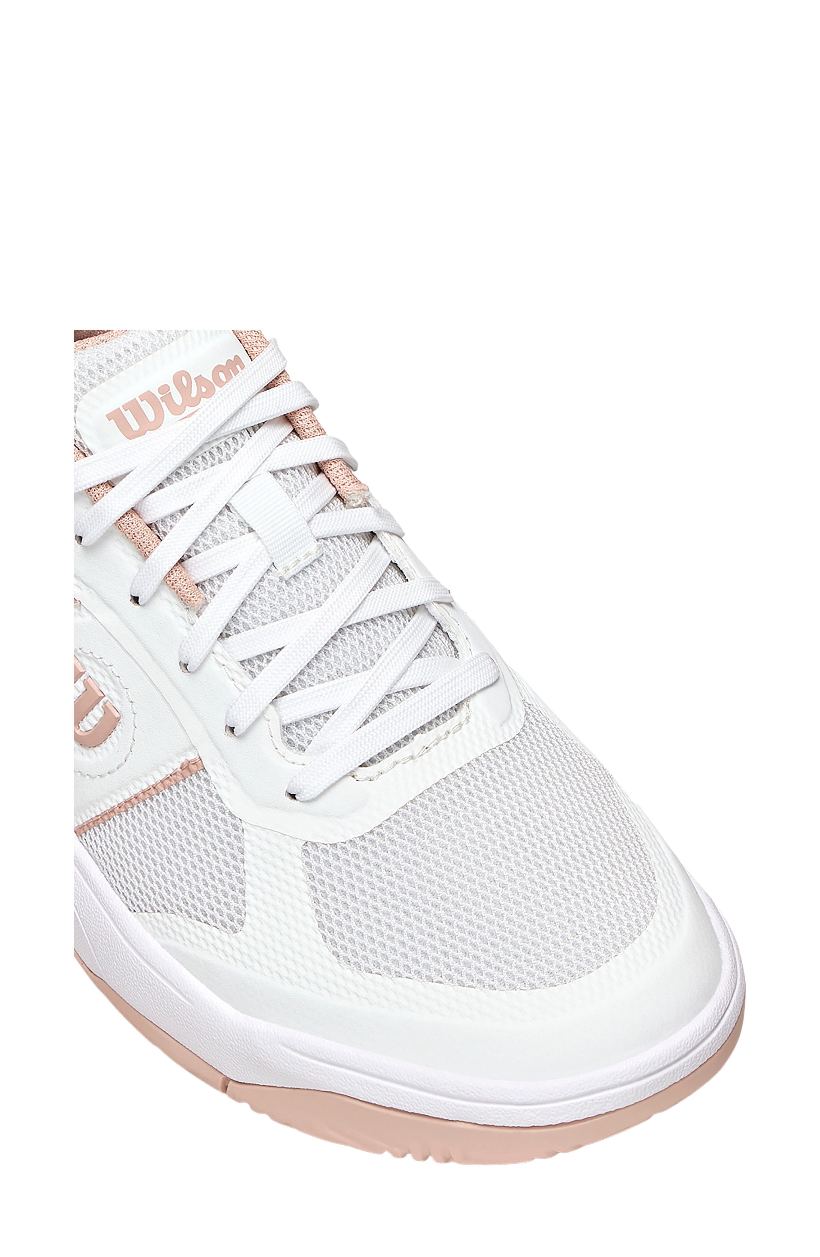 Pickle Pro Pickleball Sneaker, Alternate, color, CLEAR WHITE / CAMEO ROSE