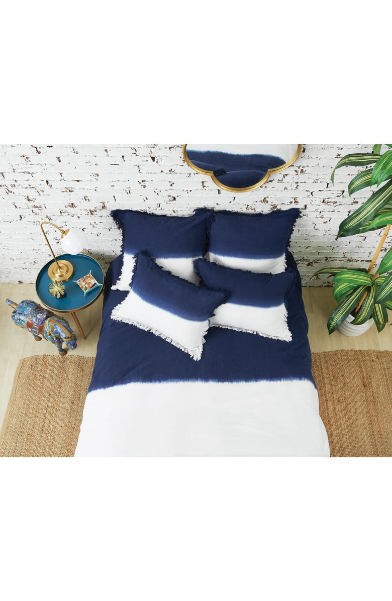 carol & frank Aster Queen Duvet Cover, Alternate, color, Blue