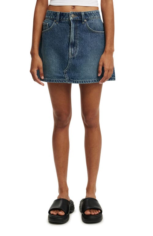 Cotton On Original Denim Mini Skirt In Blue