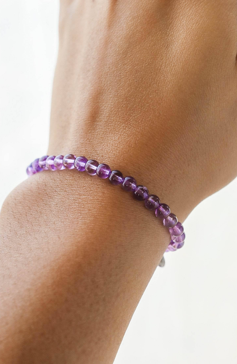 Tiny Rituals Amethyst Energy Bracelet, Alternate, color, Purple