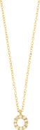 Bony Levy Icon Pavé Diamond Initial Pendant Necklace