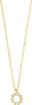 Bony Levy Icon Pavé Diamond Initial Pendant Necklace