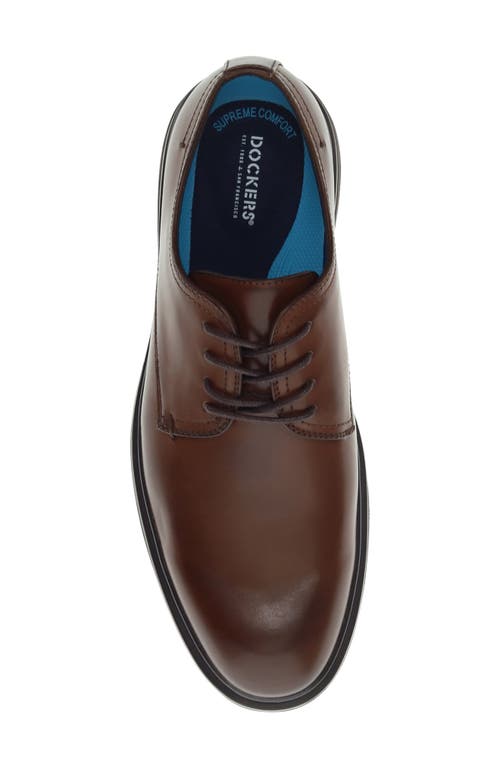 Dockers Men's Tradeston Rugged Dress Casual Oxford In Dark Tan