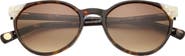 Ted Baker London 53mm Gradient Round Sunglasses